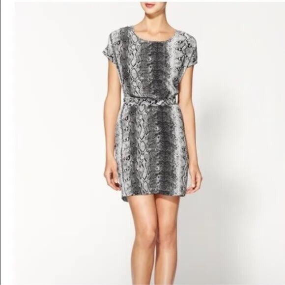 Joie Silk Snake Print Shift Dress - Picture 2 of 11